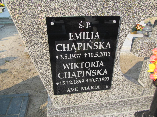 Wiktoria Chąpińska 1899 Czerlejno - Grobonet - Wyszukiwarka osób pochowanych