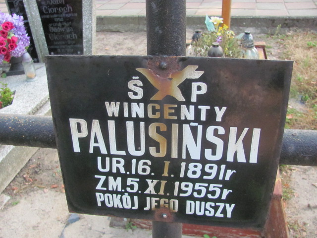 Wincenty Palusiński 1891 Czerlejno - Grobonet - Wyszukiwarka osób pochowanych