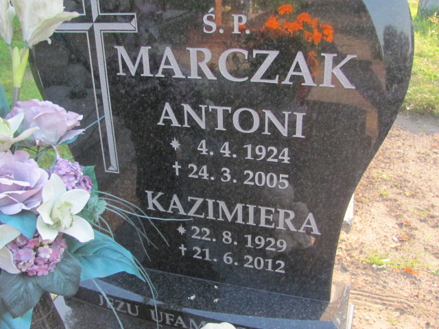 Antoni Marczak 1924 Czerlejno - Grobonet - Wyszukiwarka osób pochowanych